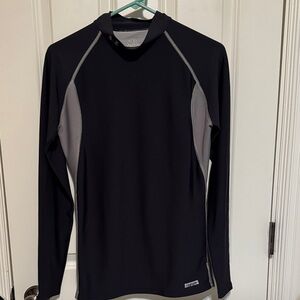 Under Armour youth compression Black and Gray long sleeve shirt size XL